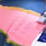 Different nahttypen (seam types) shown in fabric samples with stitching details